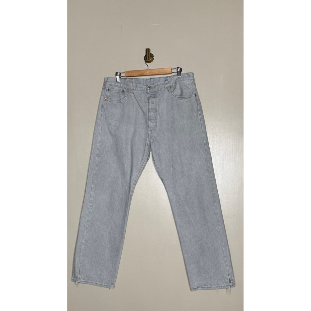 Levi's 501 Light Wash Jeans 38x32 Straight Leg Dad Denim Pants